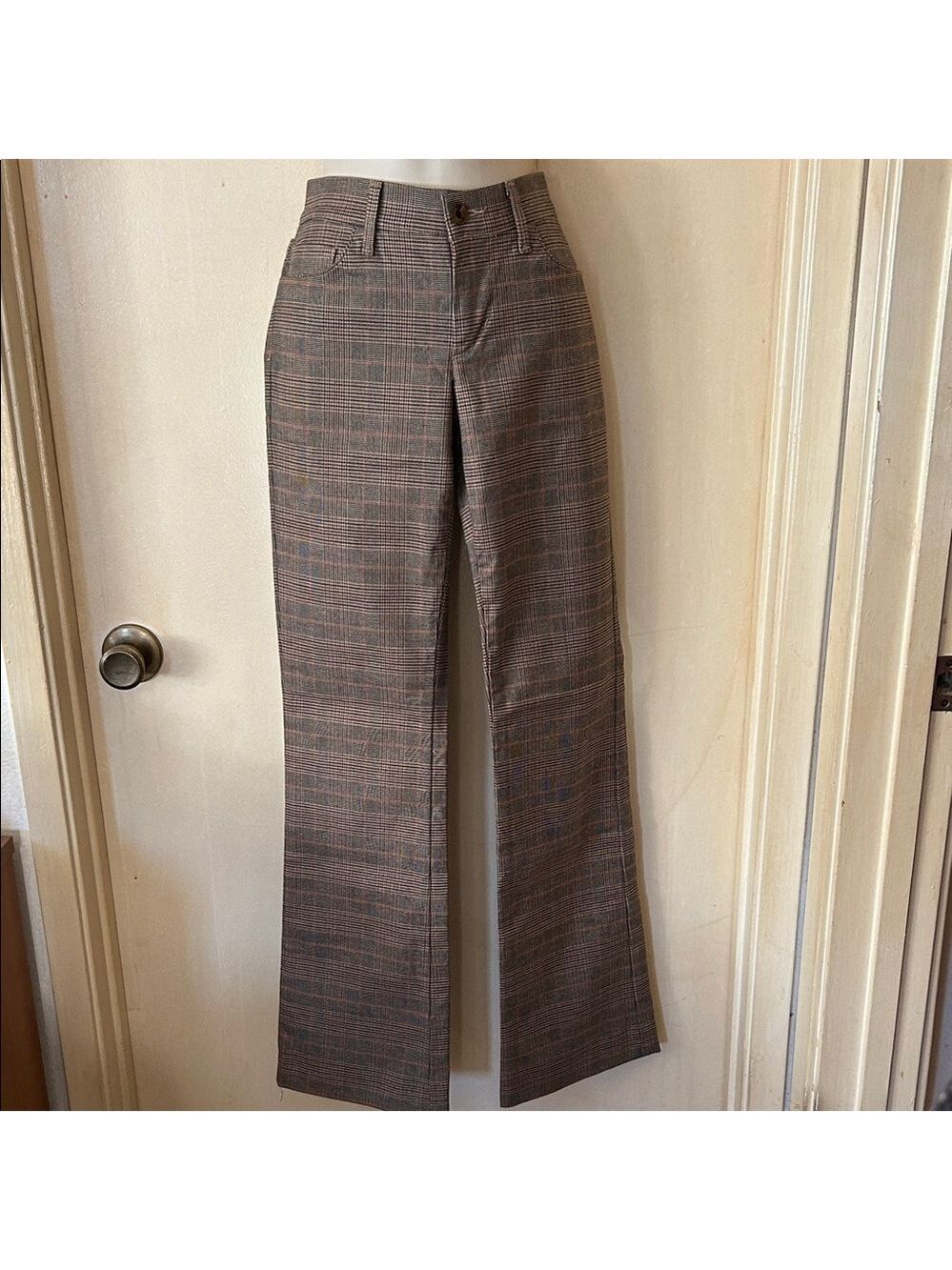 Citizens Of Humanity Brown Plaid Flare Jeans size 27